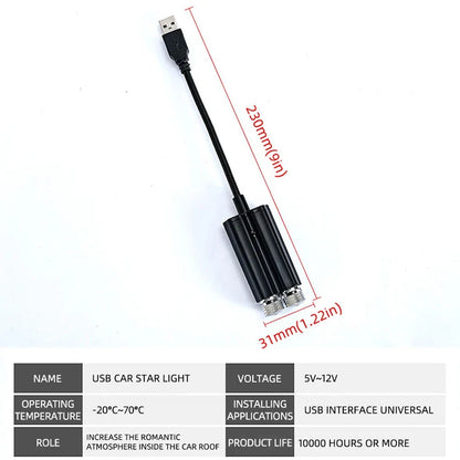 USB Car Roof Starry Light