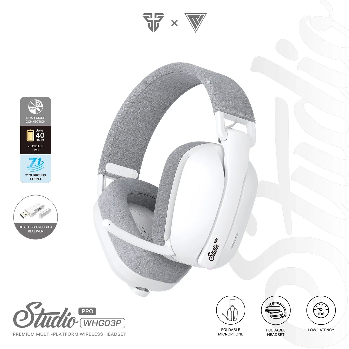 Wireless Gaming Headset with Surround Sound