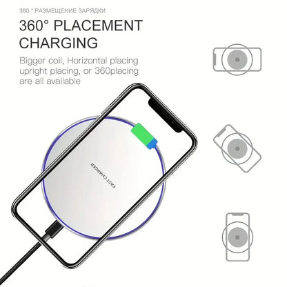 30W Fast Wireless Charging Pad Stand